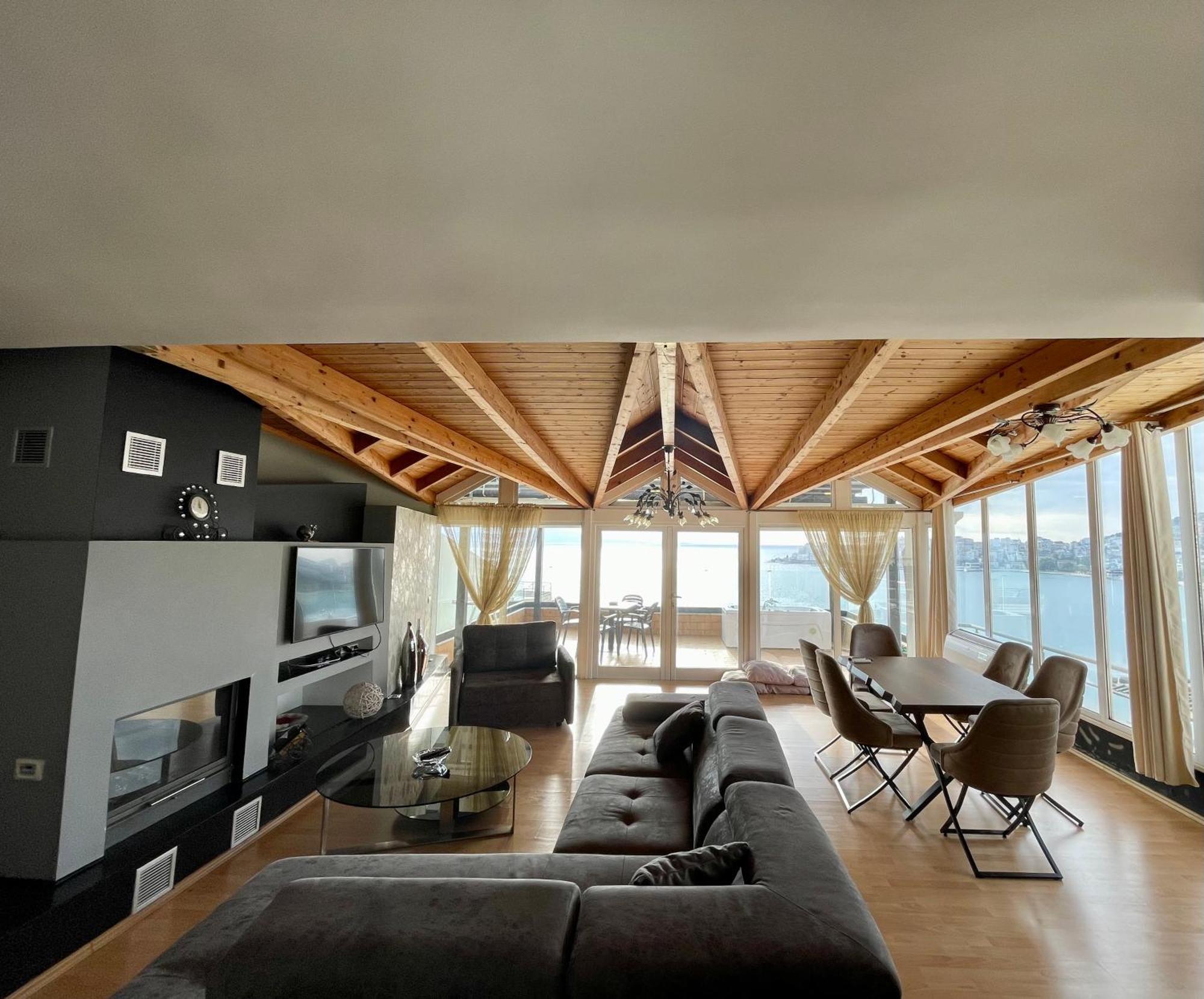 Seaview Golden Penthouse Daire Saranda Dış mekan fotoğraf
