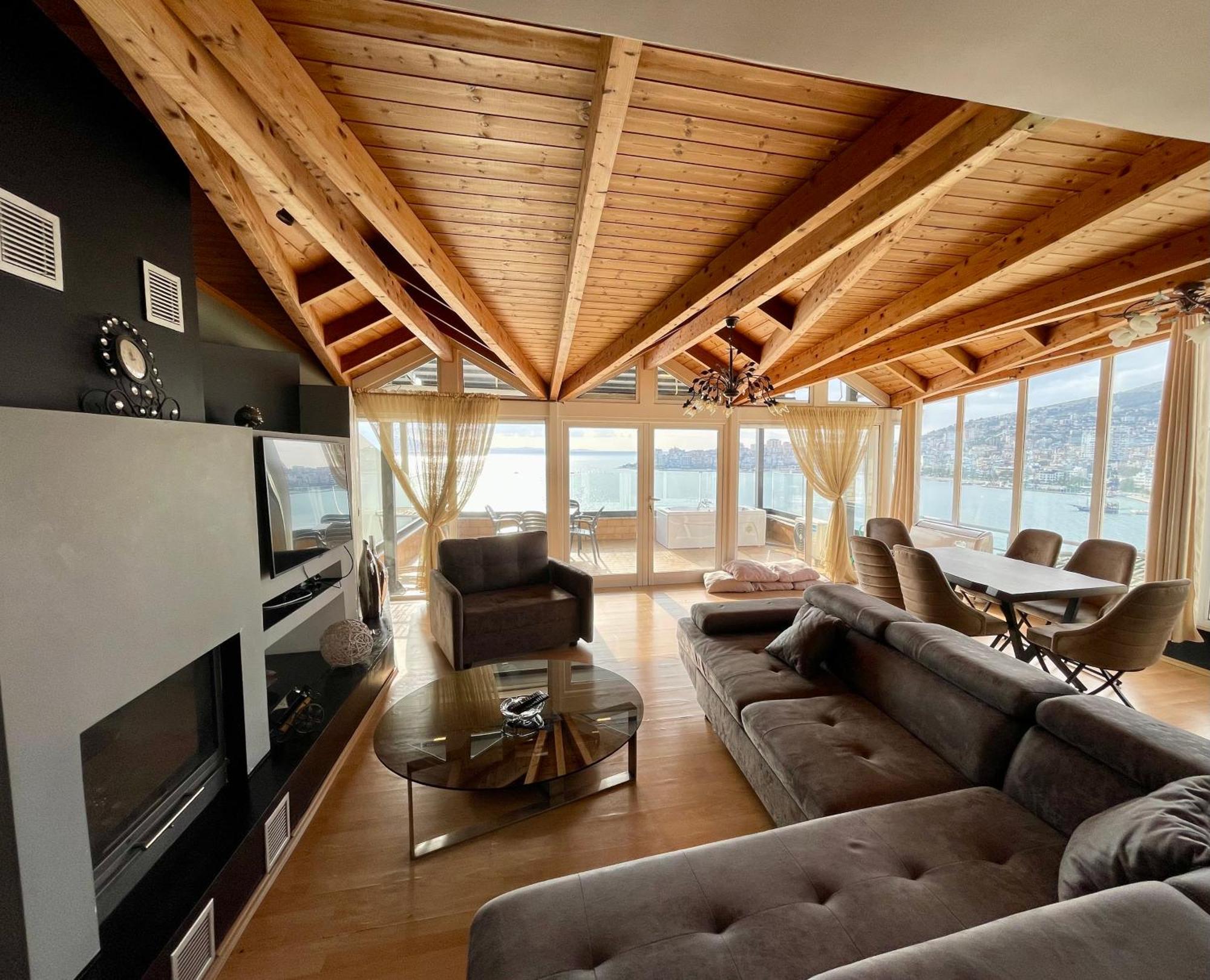 Seaview Golden Penthouse Daire Saranda Dış mekan fotoğraf