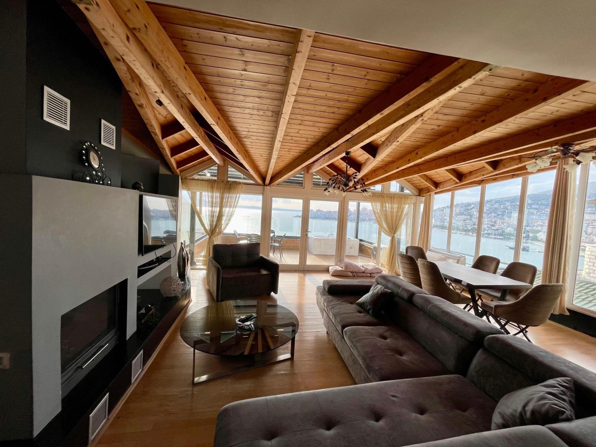 Seaview Golden Penthouse Daire Saranda Dış mekan fotoğraf
