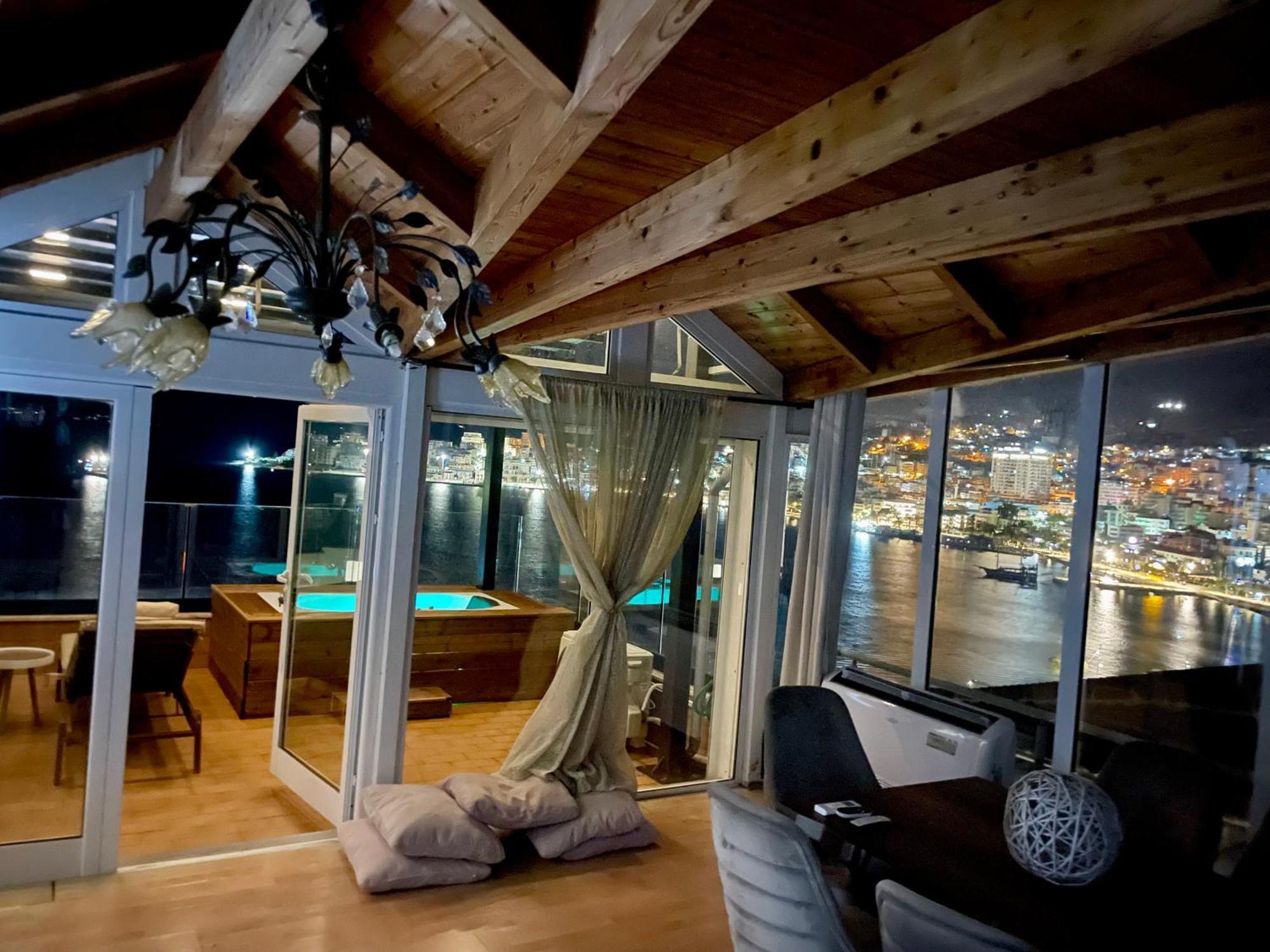 Seaview Golden Penthouse Daire Saranda Dış mekan fotoğraf