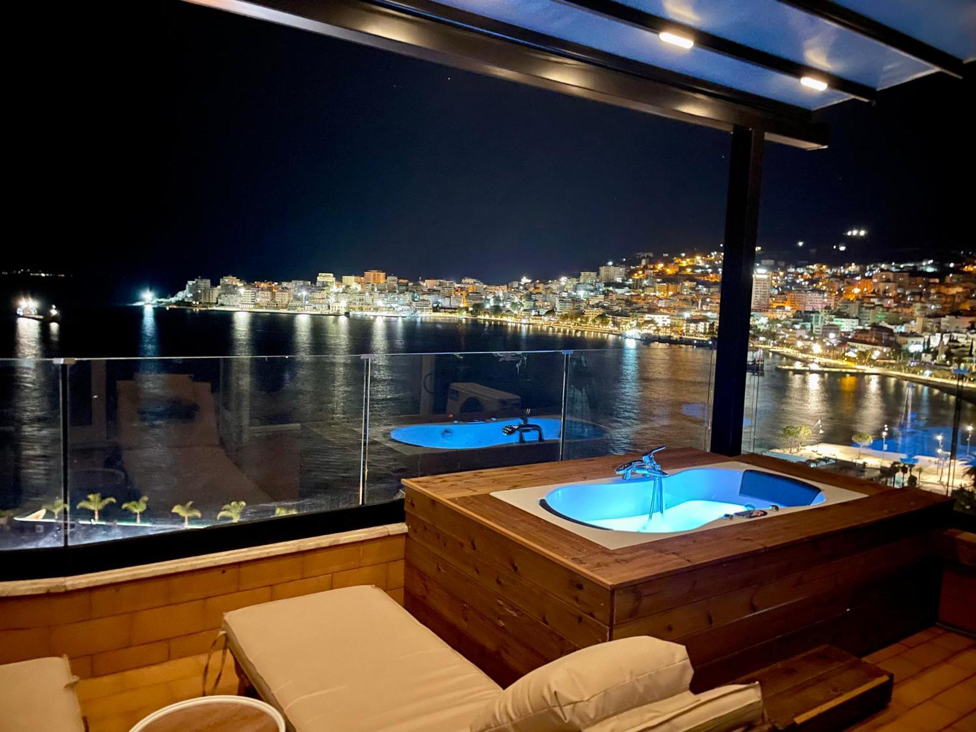 Seaview Golden Penthouse Daire Saranda Dış mekan fotoğraf