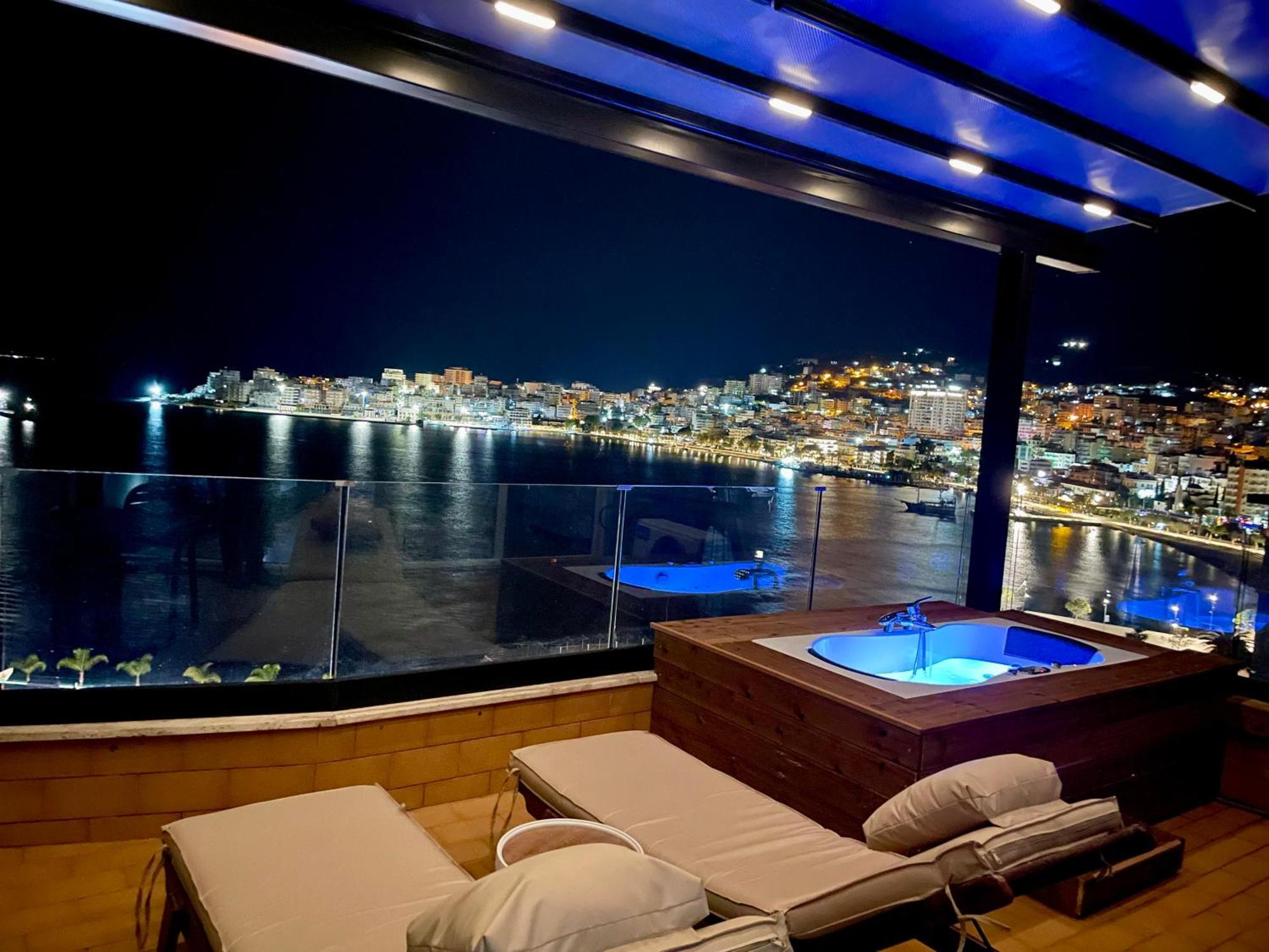 Seaview Golden Penthouse Daire Saranda Dış mekan fotoğraf