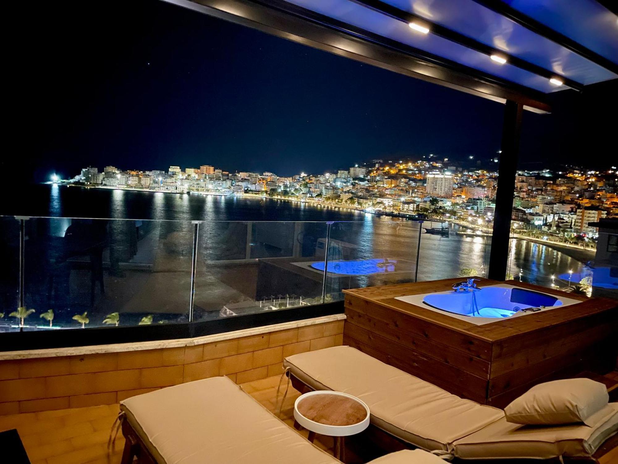 Seaview Golden Penthouse Daire Saranda Dış mekan fotoğraf